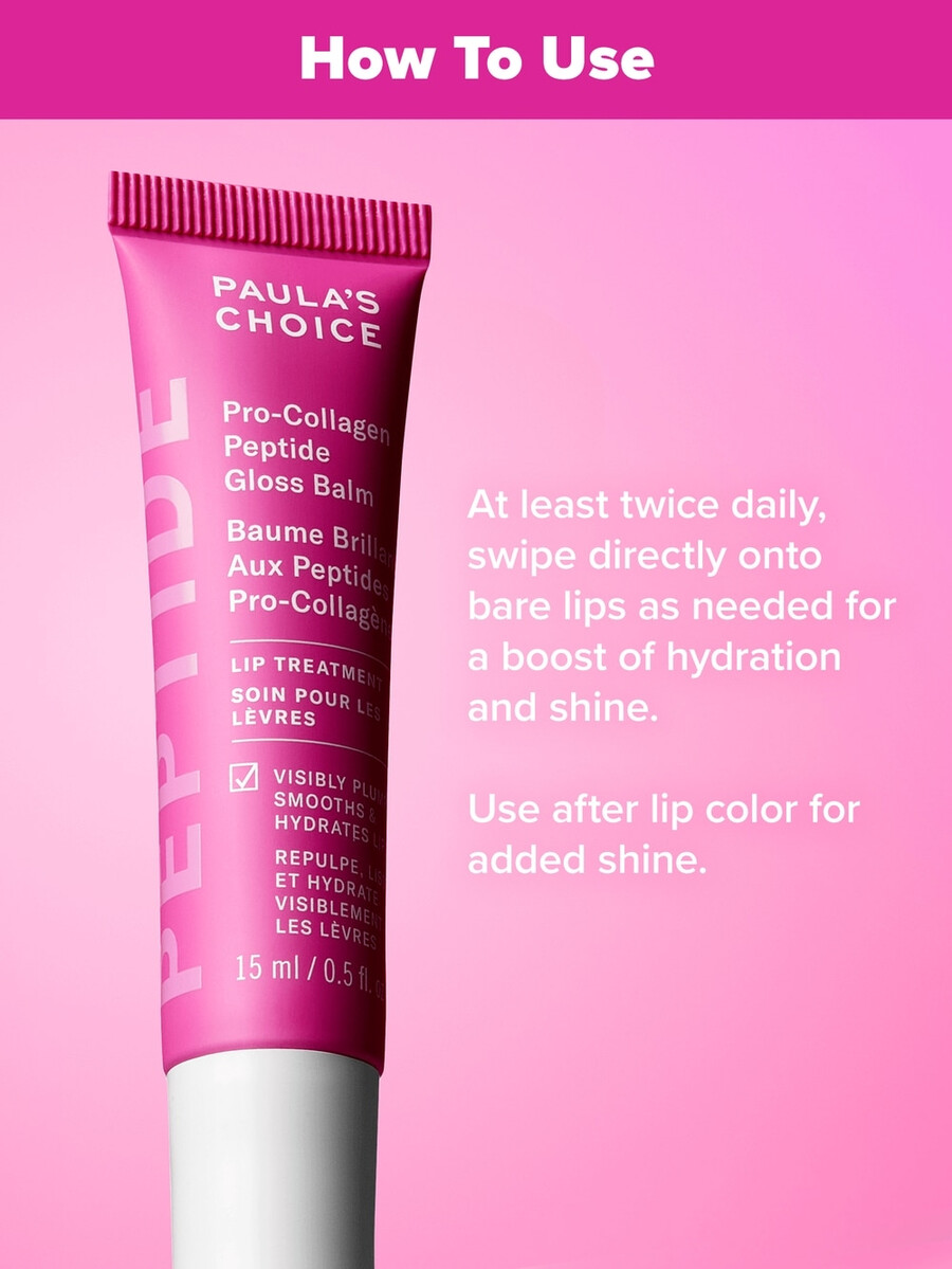 tratamiento labial con bálsamo brillante y voluminizador con péptidos procolágenos